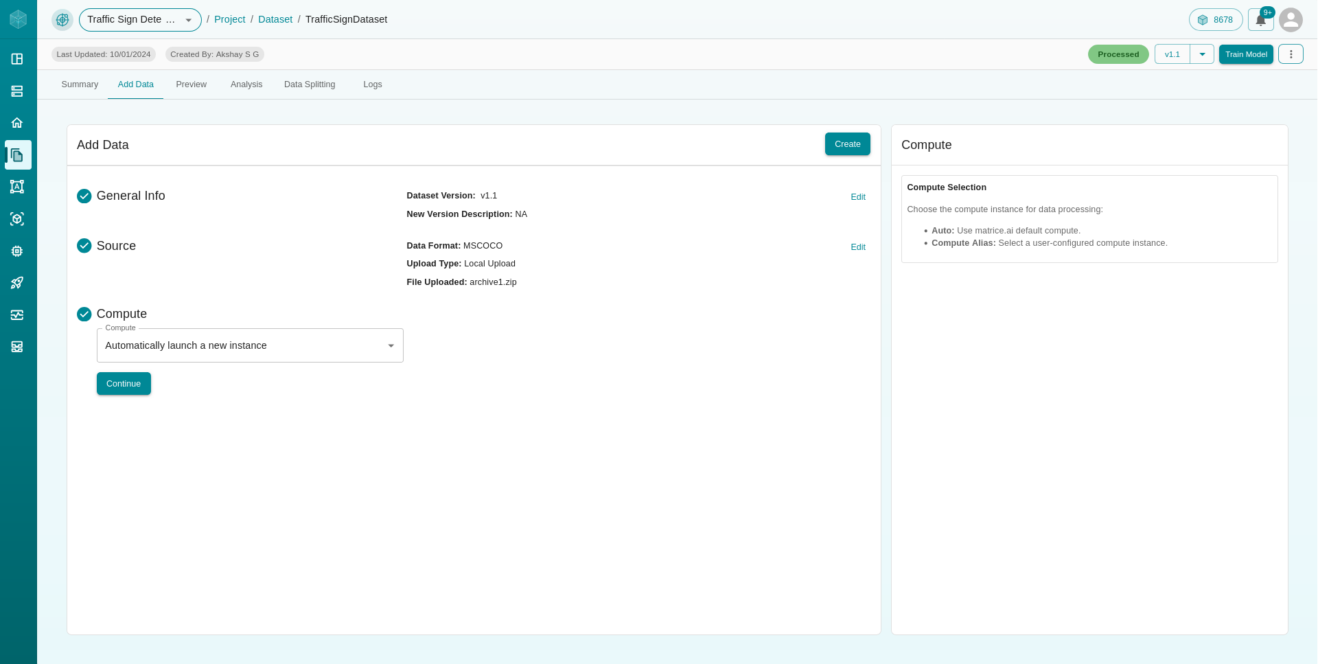 Add Dataset