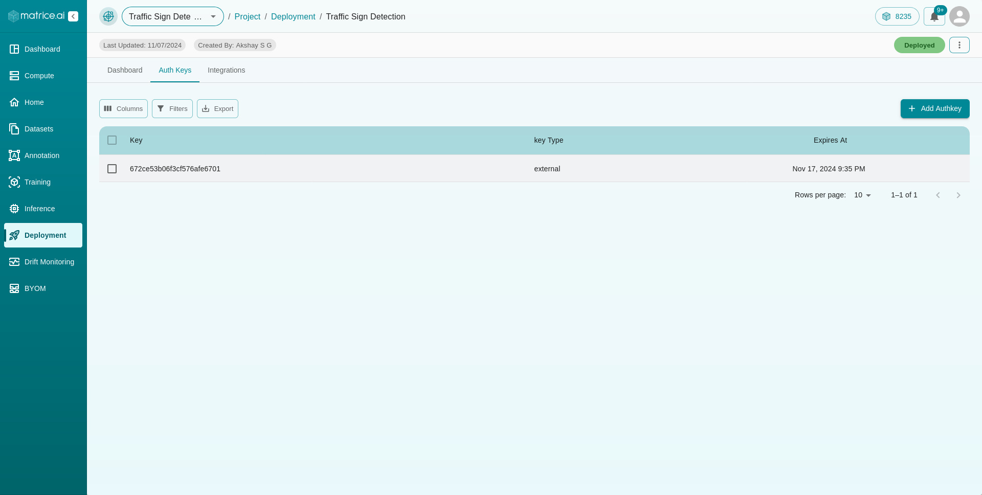 Auth Keys