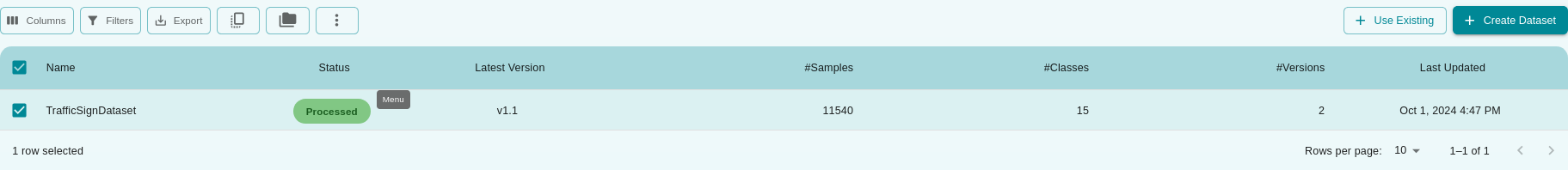 Delete Dataset