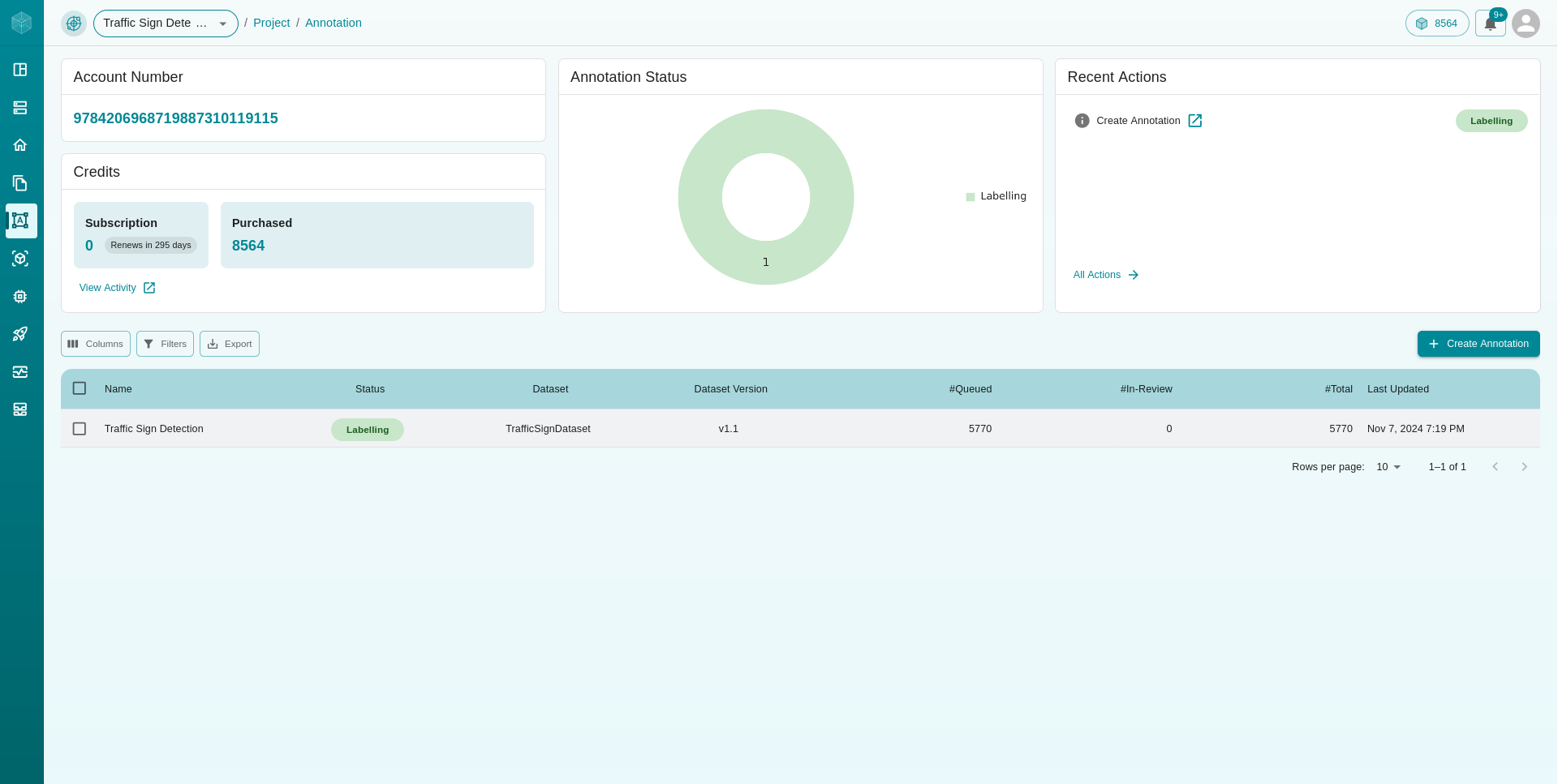 Annotation Dashboard