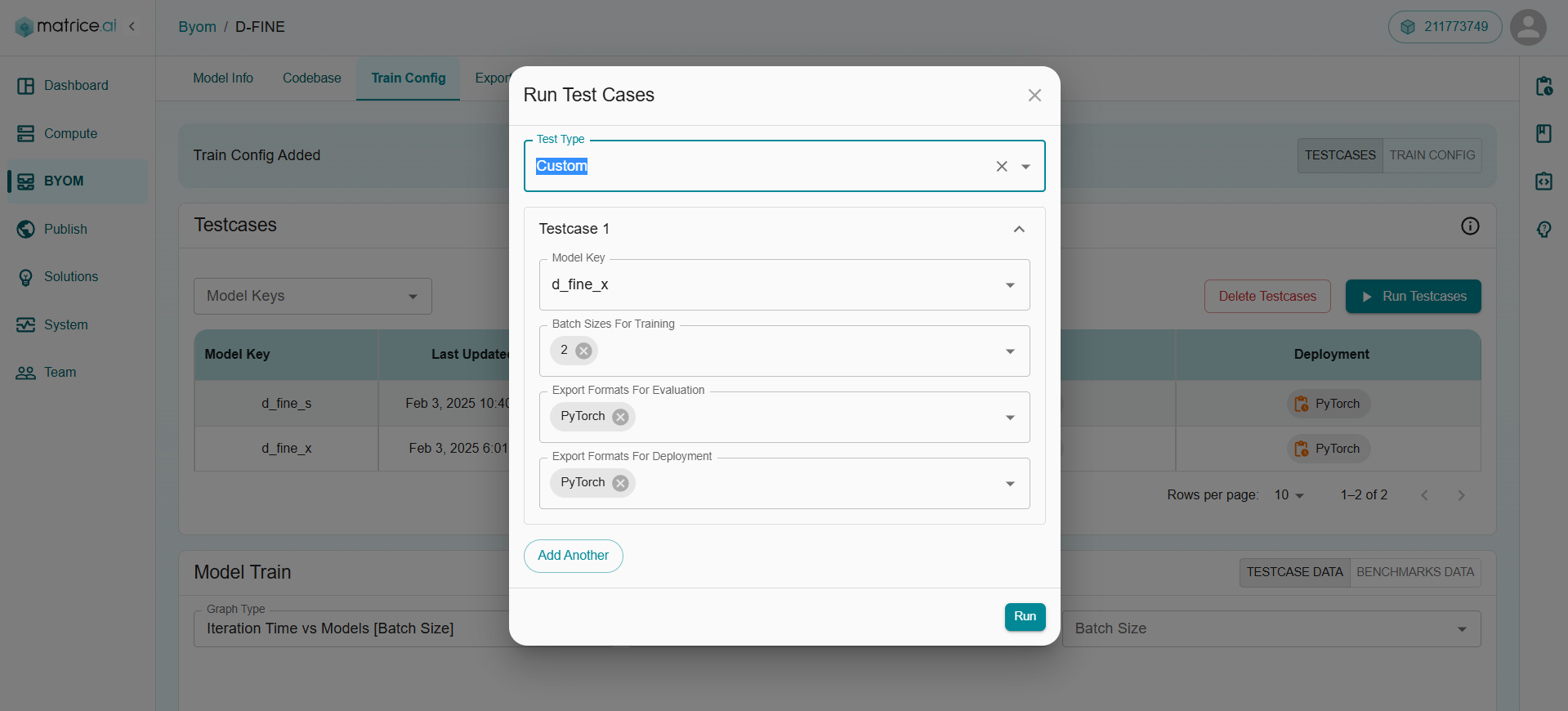 Training Config