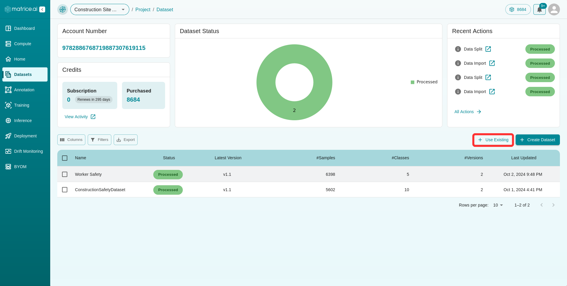 Upload Dataset